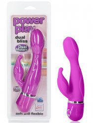 Вибромассажер Power Play Dual Bliss со стимуляцией клитора – фиолетовый