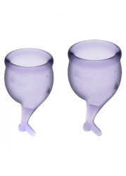 Набор менструальных чаш Satisfyer Feel secure Menstrual Cup (Lila)
