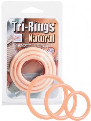 Комплект из 3-х эрекционных колец Tri-Rings – бежевый