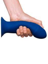 Гибкий фаллоимитатор Adrien lastic Hitsens 1, 17,7 см, силикон, синий