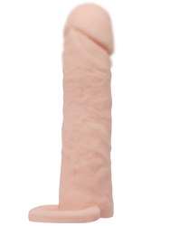 Реалистичная насадка удлинитель Pretty Love Penis sleeve Medium, 16 см, телесный