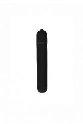 Вибропуля Bullet Vibrator - Extra Long - Black: 10 см, 10 режимов работы, АБС-пластик