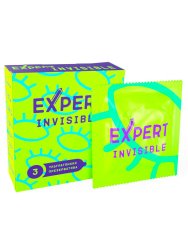 Гладкие презервативы EXPERT Invisible, ультратонкие, 3 шт