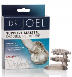 Текстурированная насадка на пенис Support Master Double Pleasure – серый