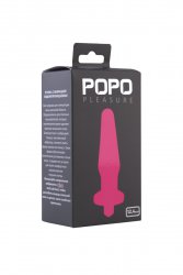 Анальная втулка 12,4 см с вибрацией TOYFA POPO Pleasure – розовый