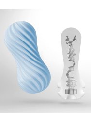 Нереалистичный мастурбатор Tenga Flex Bubbly Blue, 20 см, ТПЭ, голубой