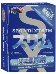 Латексные презервативы Sagami Feel Fit - 3 шт.