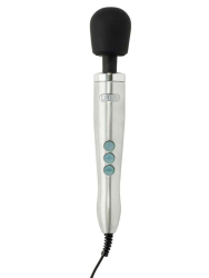Мощный вибратор Doxy Die Cast, 37 см, силикон, серебряный