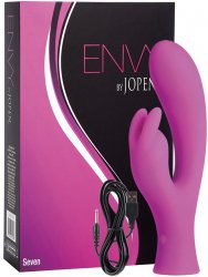 Вибромассажер Envy Seven со стимуляцией клитора – розовый
