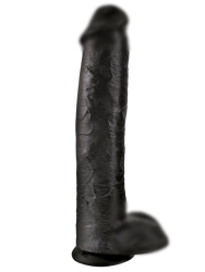 Реалистичный фаллоимитатор-гигант Pipedream King Cock 15 Cock with Balls, с мошонкой, 40,5 см, диаметр 7,6 см, черный