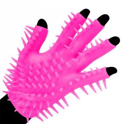 Перчатка для стимуляции эрогенных зон Neon Luv Glove - розовый