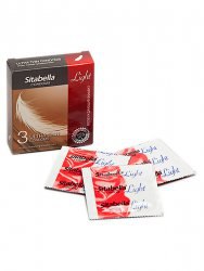 Особо тонкие презервативы Sitabella Light с возбуждающим эффектом - 3 шт