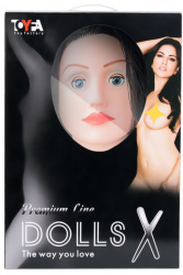 Реалистичная надувная секс-кукла TOYFA Dolls-X Kaylee с вибрацией - телесный
