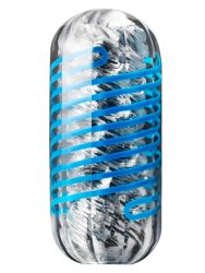 Нереалистичный мастурбатор Tenga Spinner DX 01 DROPS, 13 см, ТПЭ, синий