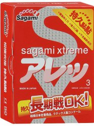 Латексные презервативы Sagami Xtreme Feel Long - 3 шт.