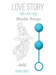Вагинальные шарики Moulin Rouge со смещенным центром тяжести – синий