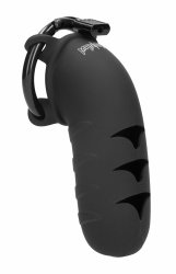 Насадка на пенис из силикона Model 09 - Chastity - 5.3 - Silicone Cock Cage - Black