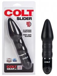 Анальный стимулятор Colt Slider с вибрацией – черный