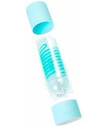 Нереалистичный мастурбатор Tenga Spinner Pixel, 13 см, ТПЭ, голубой 