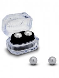 Маленькие вагинальные шарики Original Ben Wa Balls без сцепки металлические – серебристый