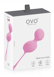 Утяжеленные вагинальные шарики Ovo L3 – розовый