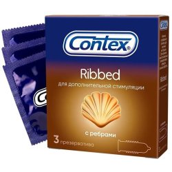 Презерватив Contex №3 Ribbed с ребрами