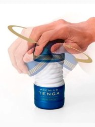 Нереалистичный мастурбатор Tenga Premium Rolling Head Cup, 15,5 см, ТПЭ, белый