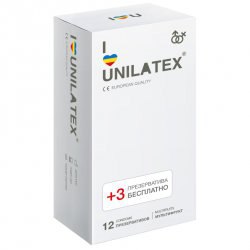 Разноцветные ароматизированные презервативы Unilatex Multifruits - 12 шт