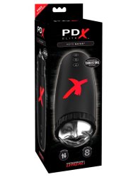 Реалистичный автоматический мастурбатор Pipedream PDX Elite Moto-Bator, 23 см, ротик, черный