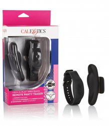 Клиторальный стимулятор Lock-N-Play Wristband Remote Panty Teaser с пультом браслетом - черный