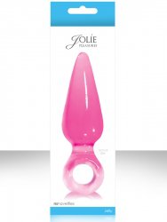 Анальная пробка большая с кольцом Jolie Pleasures - Pink
