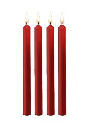 Набор восковых BDSM-свечей Teasing Wax Candles Large, красные