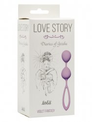Вагинальные шарики Diaries of Geisha со смещенным центром тяжести – фиолетовый