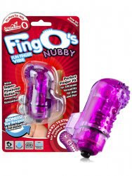 Вибростимулятор на палец Screaming O - Fing O с пупырышками – фиолетовый