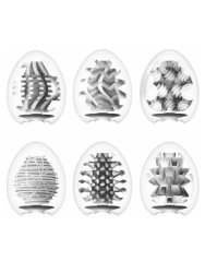 Набор мастурбаторов Tenga EGG - III, 6,1 см, ТПЭ, белый