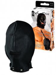 Маска на голову с поводком Gimp Mask With Leash – черный
