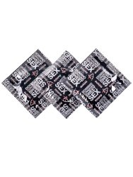 Гладкие презервативы Luxe Domino Sweet Sex с ароматом тропических фруктов, 18 см, 3 шт.