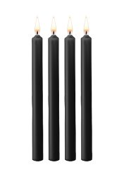 Набор восковых BDSM-свечей Teasing Wax Candles Large, черные
