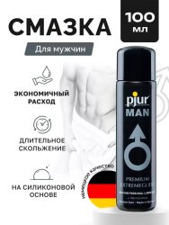 Интимная смазка pjur Man Premium Extremeglide, высококонцентрированный, на силиконовой основе, 100 мл