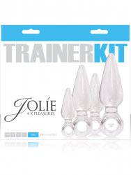 Набор анальных пробок Jolie 4х Trainer Kit – прозрачные
