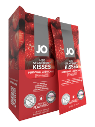 Набор саше вкусовых лубрикантов Клубника / JO Flavored Strawberry Kiss (10 мл*12 шт).