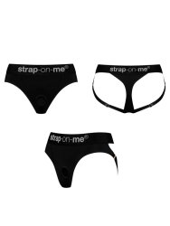 Трусики-пояс для страпона Strap-On-Me Harnais Lingerie Heroine, размер L, черный