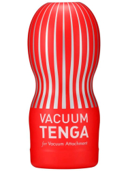 Нереалистичный мастурбатор Tenga Vacuum Cup, 15,5 см, ТПЕ, красный