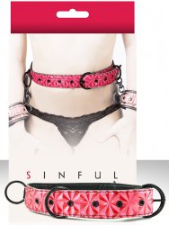 Ремень на пояс Sinful Restraint Belt – розовый, L/XL