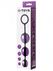 Тройные вагинальные шарики TOYFA A-Toys Ø 3,5 см – фиолетовый