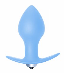 Анальная пробка с вибрацией Bulb Anal Plug Blue (Батарейки ААА) 5006-02lola