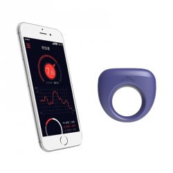 Эрекционное кольцо с вибрацией Dante - фиолетовый
