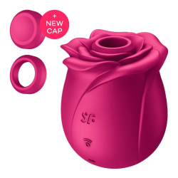 Вакуумно-волновой стимулятор клитора с насадкой жидкий воздух Pro 2 Classic Blossom, Satisfyer, красный
