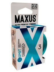 Гладкие презервативы MAXUS G Spot, двойная спираль, 18 см, 3 шт