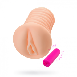 Реалистичный мастурбатор, имитирующий вагину девственницы «Nymph» с вибрацией, 18 см, Kokos